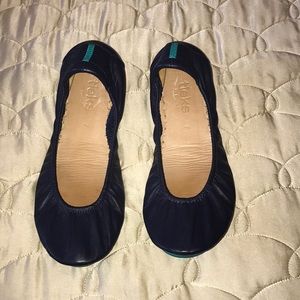 Tieks Navy Leather shoes