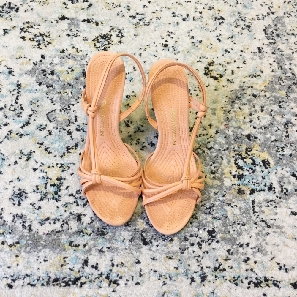 Peach Cork Sandals