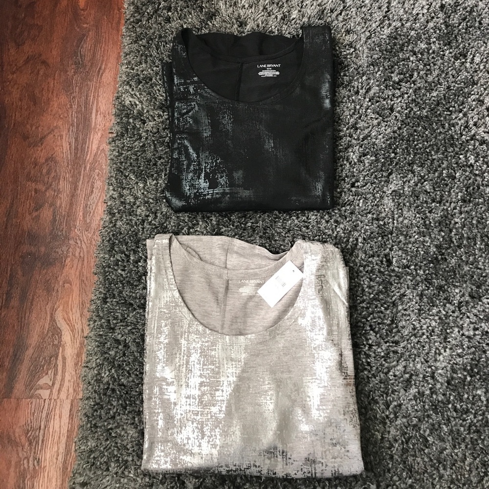Bundle of TWO Lane Bryant 3/4 Shirts