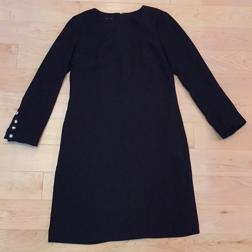 Talbots dress with crystal detail on sleeves
