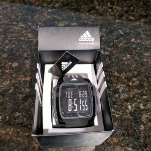 Adidas Men's Duramo ADP6090 Black Silicone Quartz