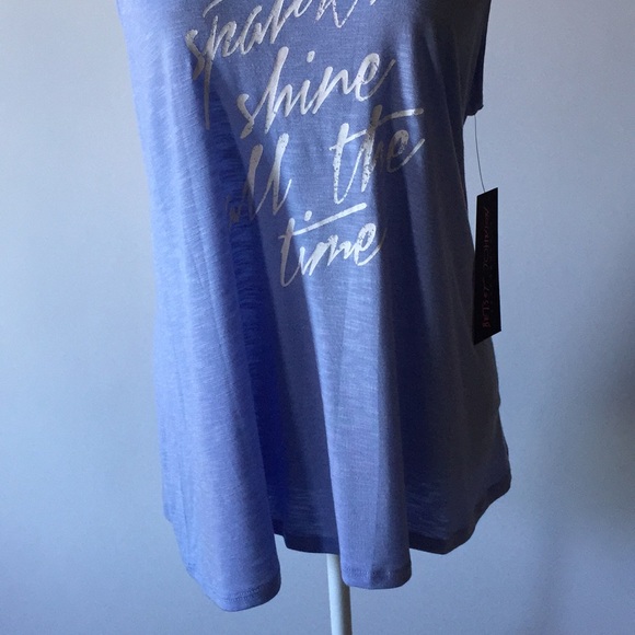 NWT Betsey Johnson Perf. Sparkle Shine Swing Tank - Picture 2 of 8