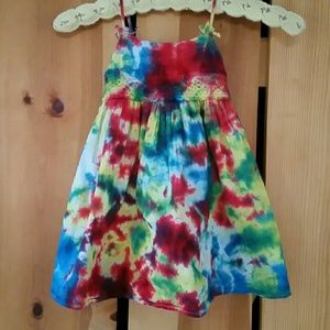 Tie dyed toddler dress