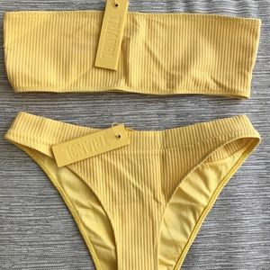 TRIANGL ALLEGRA TOP AND BOTTOM, YELLOW.