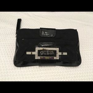 GUESS black wristlet