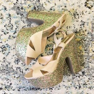 Sparkly Platform Heels