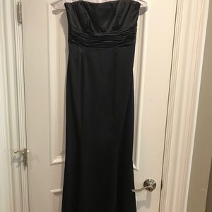 Black Satin Gown