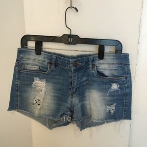 Blank jean shorts