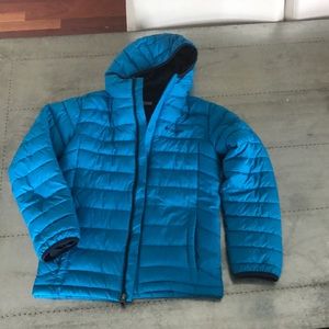 Boys Columbia L hooded puffer jacket size L(14/16)