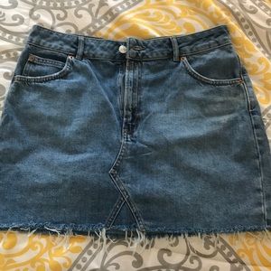 Top shop Moto Denim Skirt