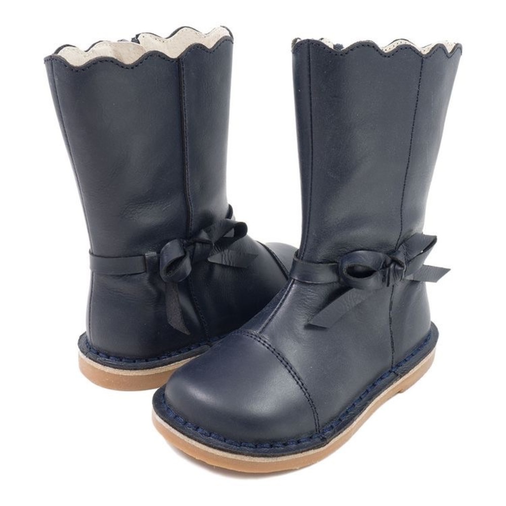 Livie and Luca Boots-Reina in navy leather