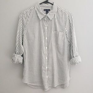 Gap • Striped Boyfriend Shirt