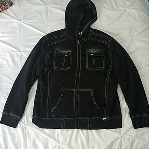 Buckle zip up hoodie