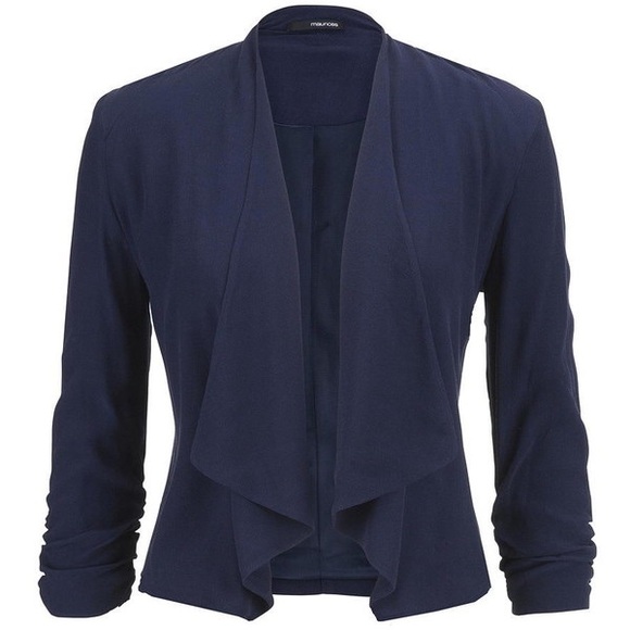 Maurices Jackets & Blazers - Navy Drapey Blazer