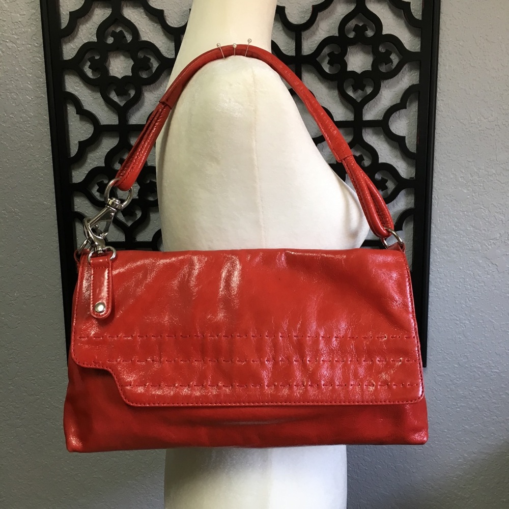 Leather shoulder bag by Donald J. Pliner