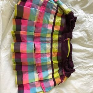 Lululemon plaid tennis skirt like new condition