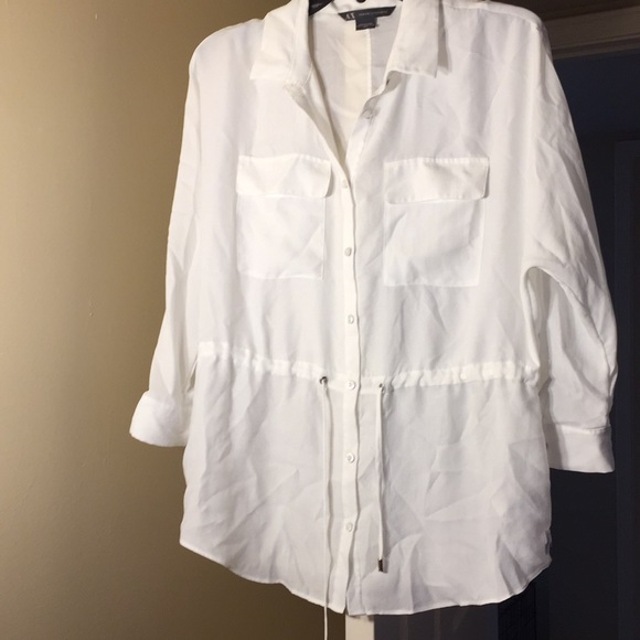 A/X Armani Exchange Tops - White Armani blouse