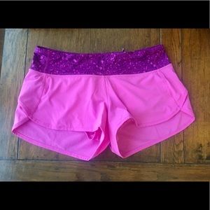 Lululemon speed shorts, size 6