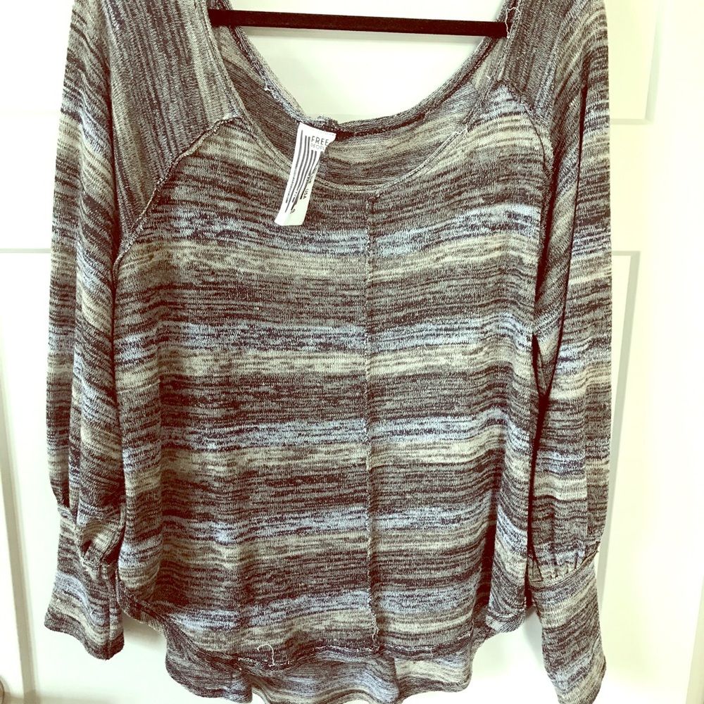 Free People oversized off the shoulder shirt
