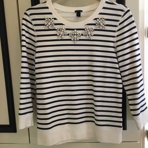 J Crew striped sweater