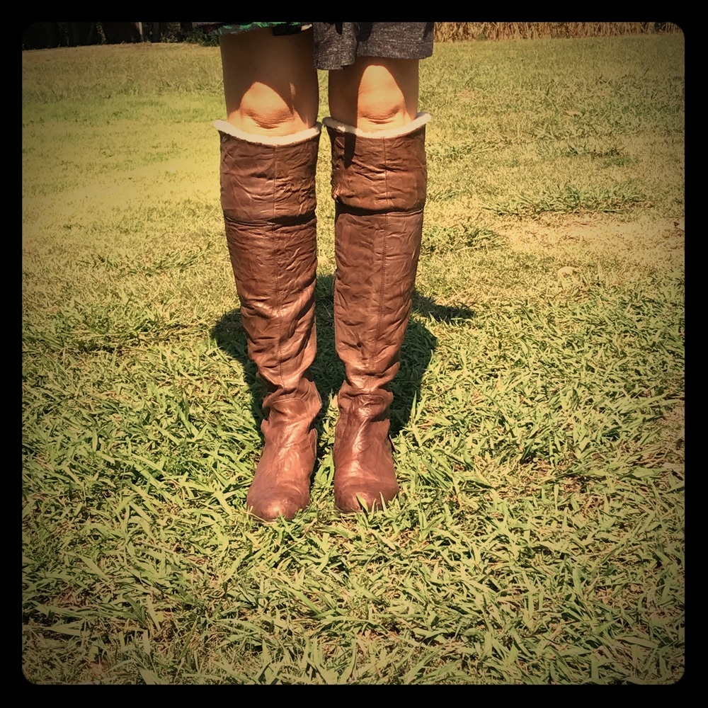 Sam Eldelman boots. You can wear these 2 ways.