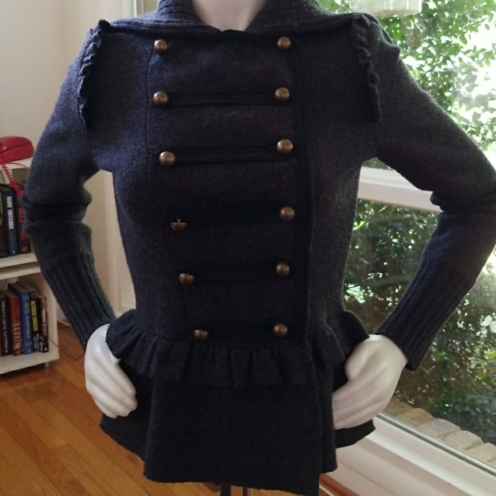 Loft military knit jacket