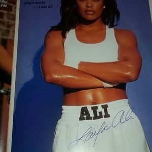 Autographed fight proram. Laila Ali