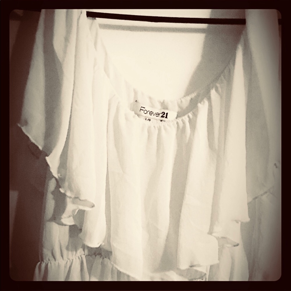 Forever 21 sheer flowy babydoll tank