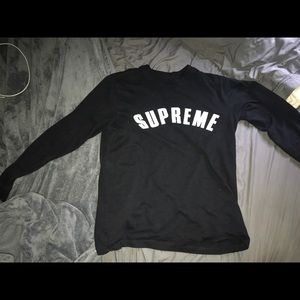 Authentic supreme long sleeve fleece