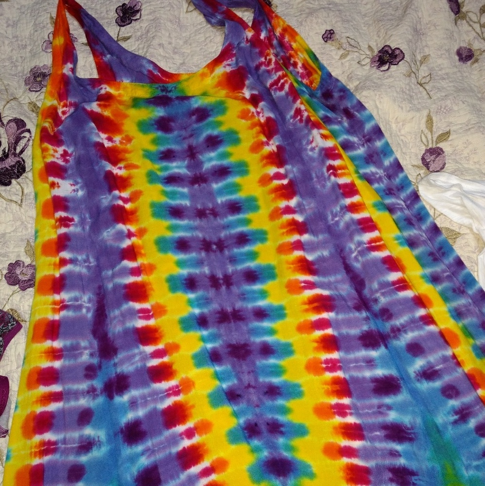 Gorgeous rainbow maxi dress
