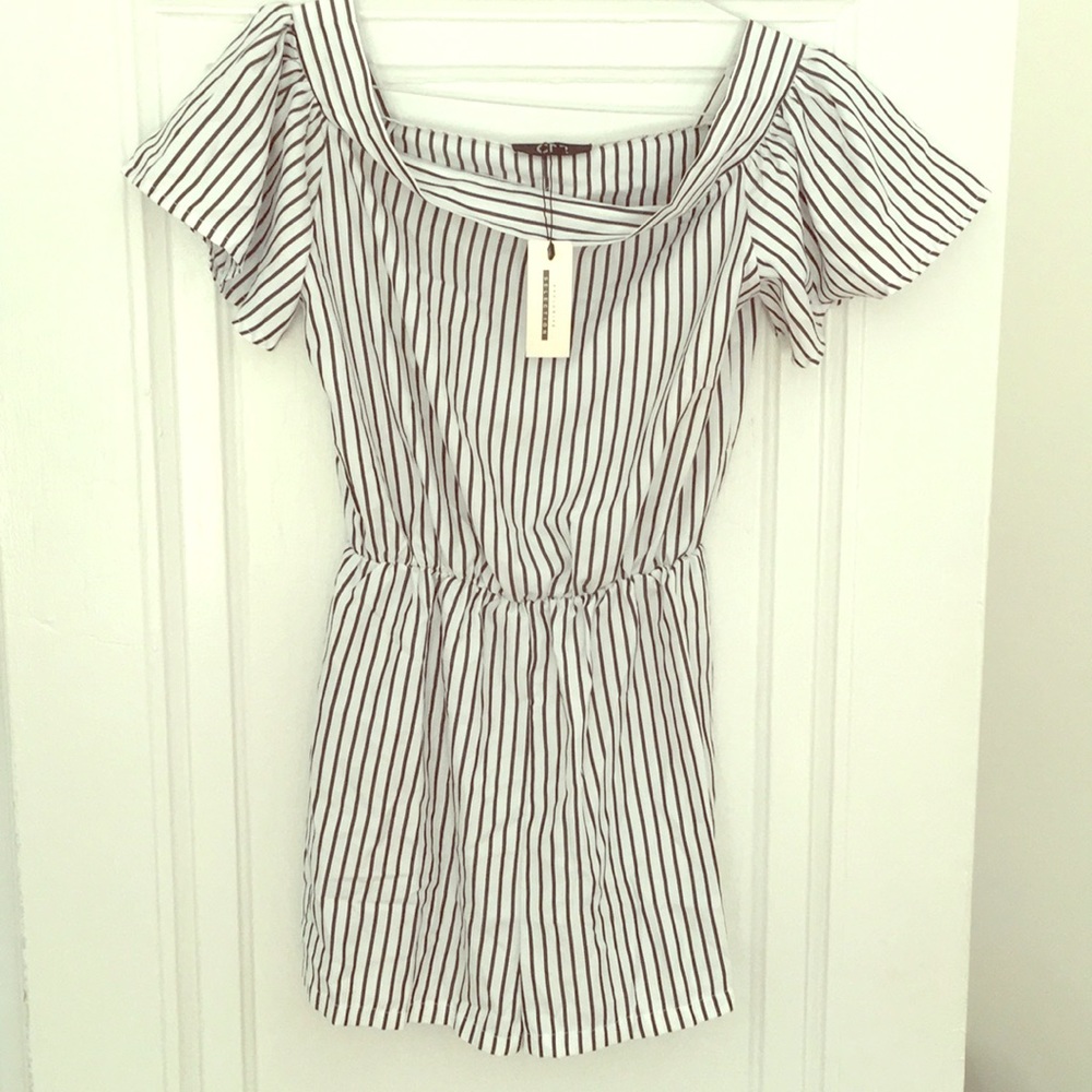 Short Sleeve Cowl Neck Romper