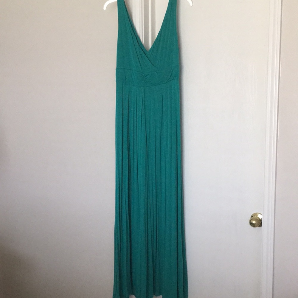 Teal maxi dress