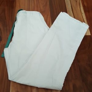 DONATED NWOT White Scrub Pants