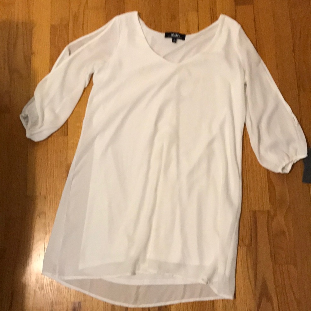 LuLu white flowy dress!
