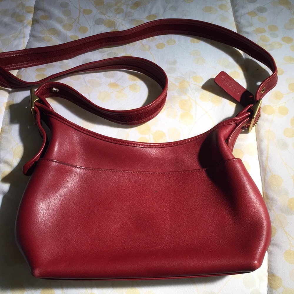 Red coach purse
