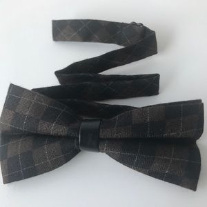 Men's or Boys Pre-Tied Argyle Adjustable Bow Tie