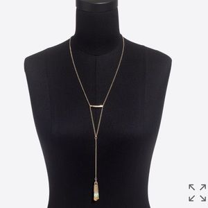 J. Crew Beaded Fade Tassel Y-Necklace