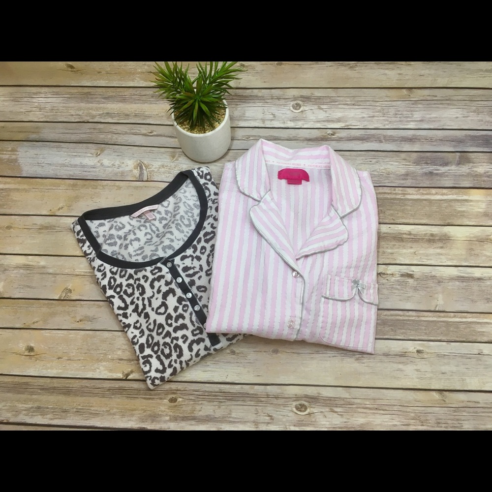 PAJAMA NIGHT SHIRT AND PAJAMA TOP BUNDLE SIZE XS/S