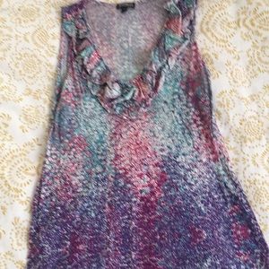 Express ruffled tank