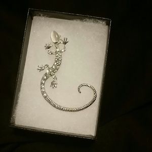 Long lizard earring