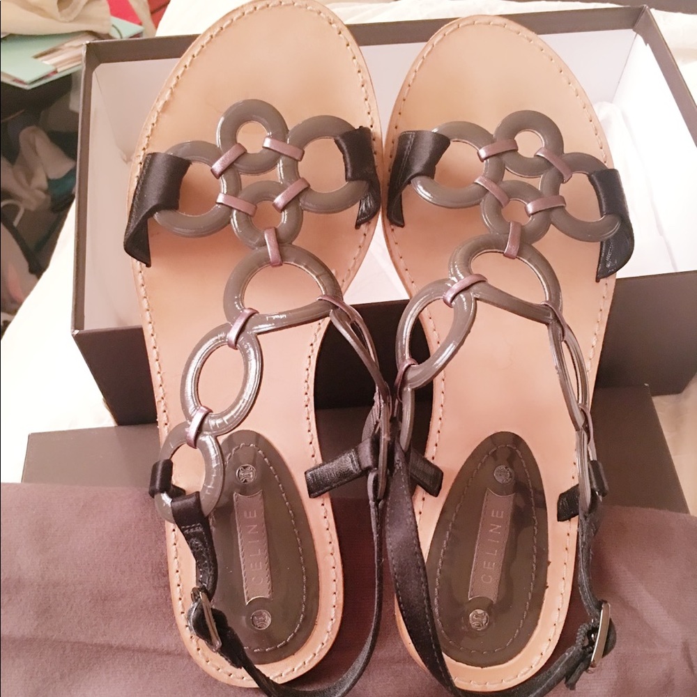 💯authentic Celine Gladiator Ring Sandals 💥