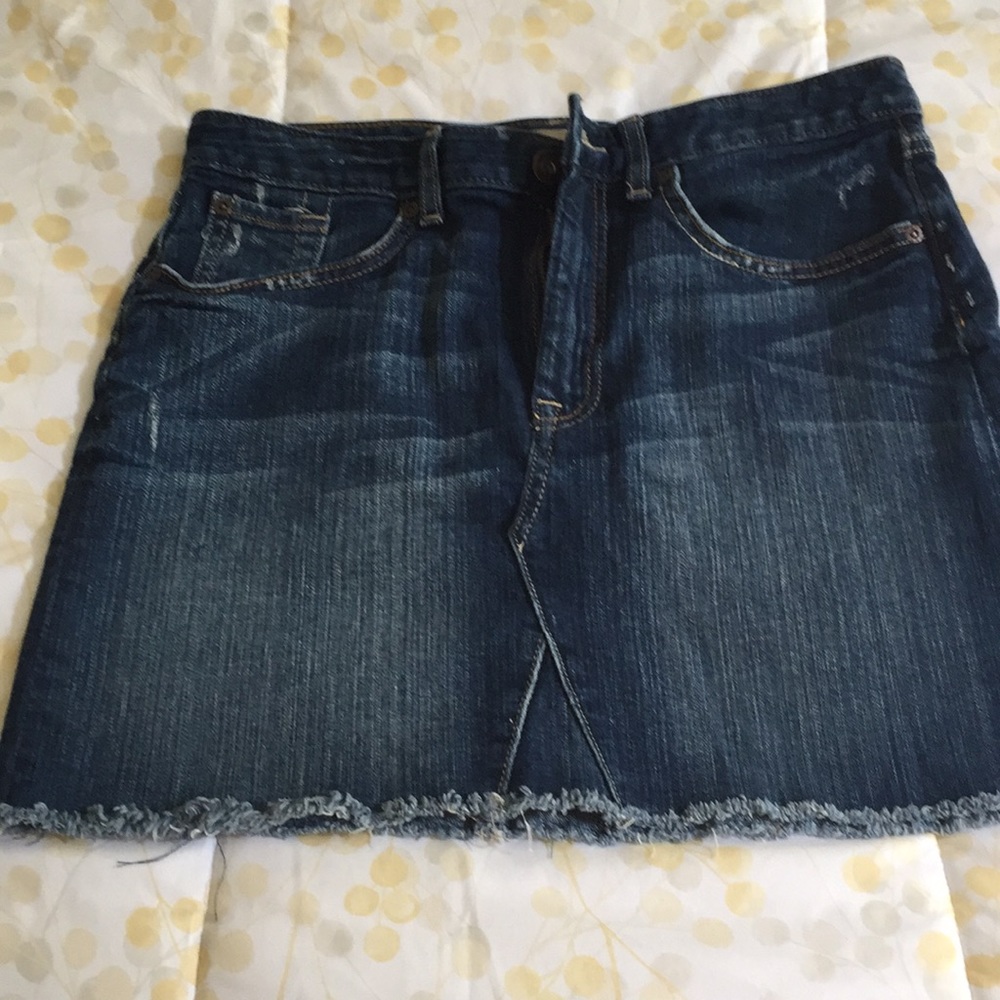 Jean mini skirt