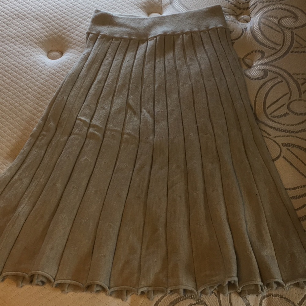 J crew gray midi skirt