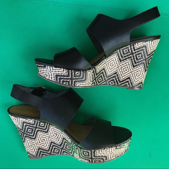 J Crew Woven Leather Wedges - Picture 2 of 2