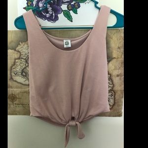 Blush Tied Crop Top