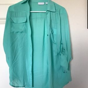 Mint work blouse