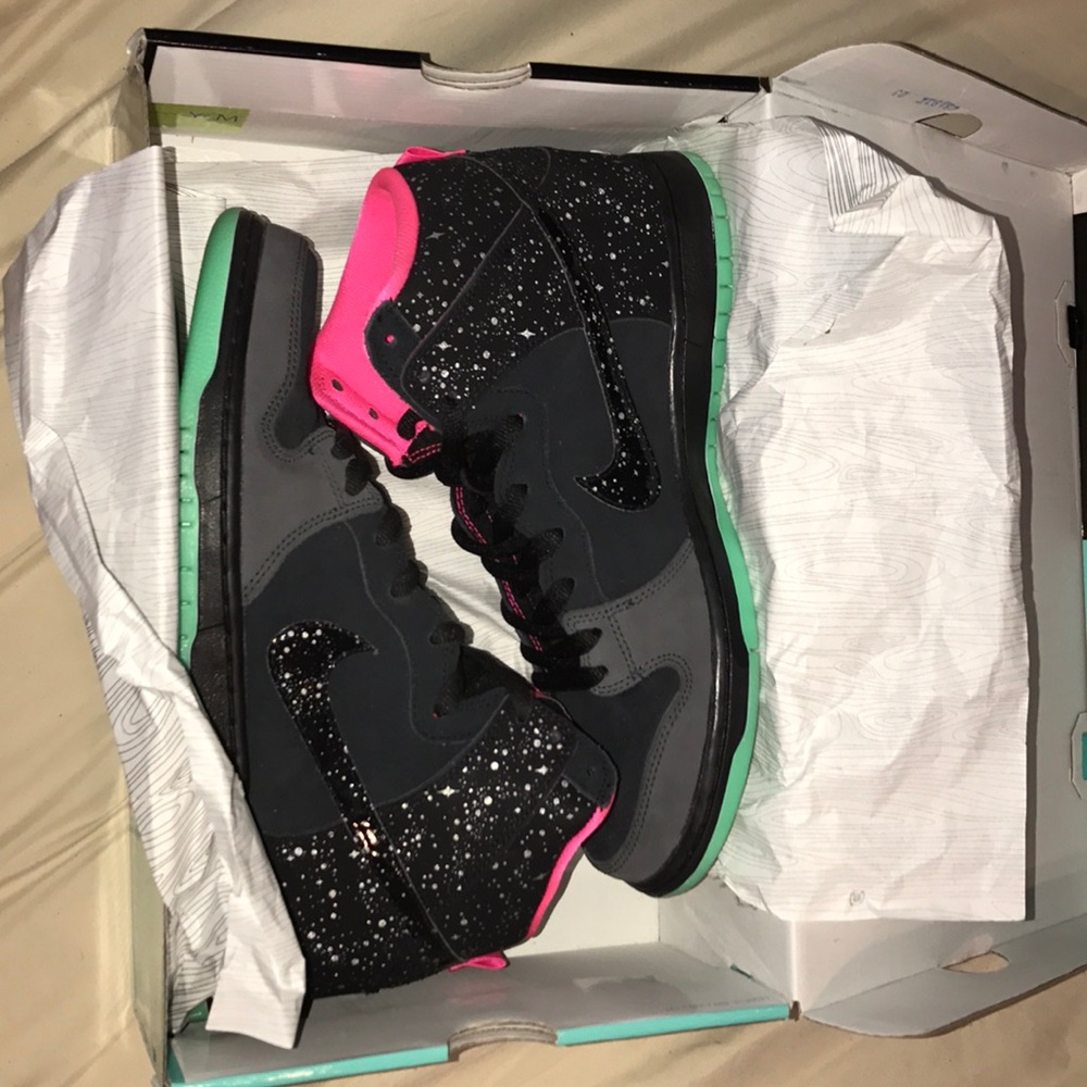 Nike SB Dunk High Northern Lights - 100% Authentic