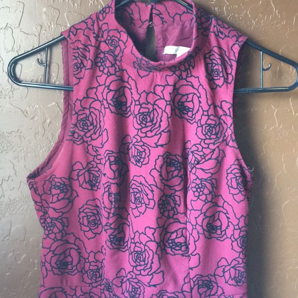 ROSE PRINT DRESS