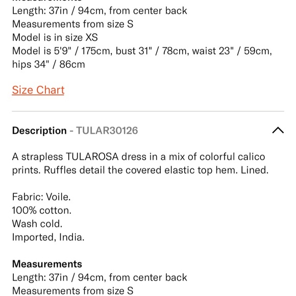 Tularosa Dress Small - Picture 6 of 6