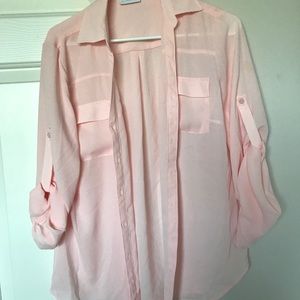 Pink/Peach work blouse